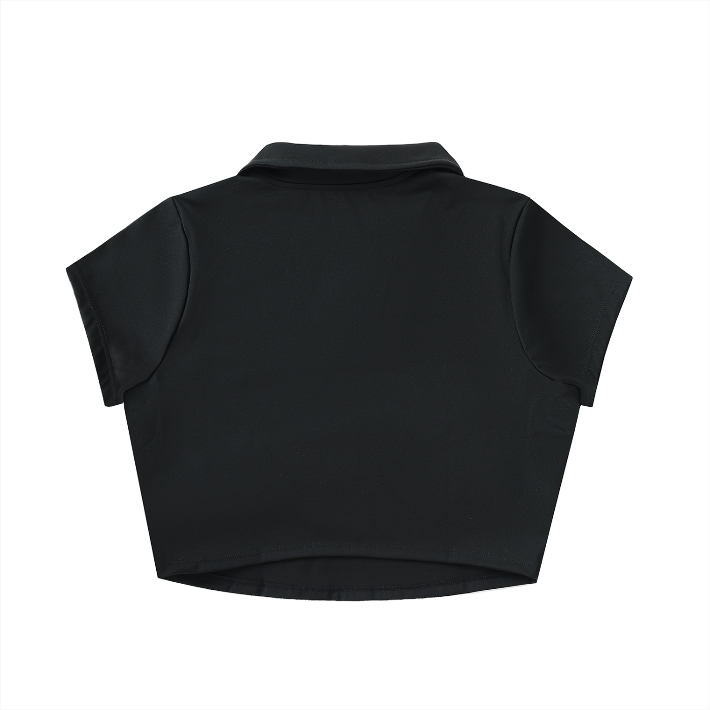 THE 33RD HOLE V-NECK LAPEL CROP TOP