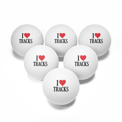 I LOVE TRACKS PING PONG BALLS