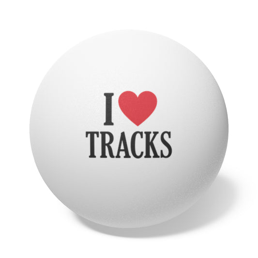 I LOVE TRACKS PING PONG BALLS